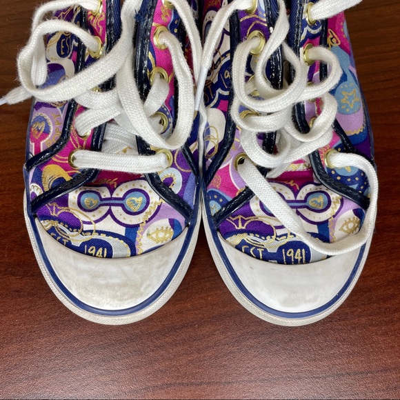 ❌SOLD❌Coach Barrett Poppy Sneaker Size 8 - Picture 13 of 13